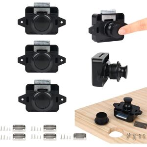 Gotrays - Push Button Lock Latch, 5PSC Keyless Door Locks for rv Yacht Boat Cabinet Door Handle Latch Pop Up Door Lock Nickel Gotrays - Push Button Lock Latch, 5PSC Keyless Door Locks for rv Yacht Boat Cabinet Door Handle Latch Pop Up Door Lock Nickel