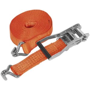 Sealey - TD5006J Ratchet Strap Polyester Webbing 50mm x 6m 5000kg Breaking Strength Sealey - TD5006J Ratchet Strap Polyester Webbing 50mm x 6m 5000kg Breaking Strength