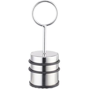 Relaxdays - Set of 3 Door Stoppers With Handle, Floor, Rubber Protection, Doors & Windows, Stainless, 20.5 cm high, Silver Relaxdays - Set of 3 Door Stoppers With Handle, Floor, Rubber Protection, Doors & Windows, Stainless, 20.5 cm high, Silver