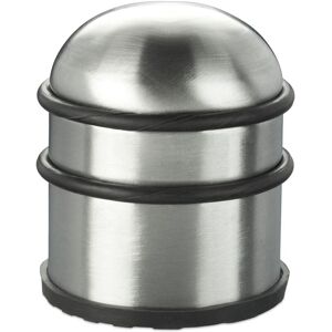 Relaxdays - 4x Door Stoppers, for Doors & Windows, Stainless Steel & Rubber, High & Round, Indoor, HxØ: 8.5 x 7 cm, Silver Relaxdays - 4x Door Stoppers, for Doors & Windows, Stainless Steel & Rubber, High & Round, Indoor, HxØ: 8.5 x 7 cm, Silver