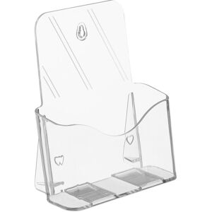 Set of 4 Flyer Displays, din A5, 1 Slot, Stand & Hang, Acrylic, Wall Holder, Leaflet Stand, Transparent - Relaxdays Set of 4 Flyer Displays, din A5, 1 Slot, Stand & Hang, Acrylic, Wall Holder, Leaflet Stand, Transparent - Relaxdays