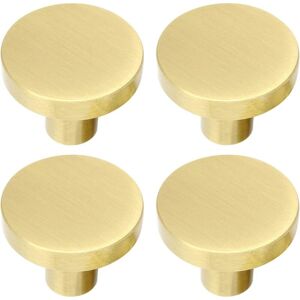 ANPVIZ Round Cabinet Handle, Brushed Brass Drawer Knob, Drawer Pull with Screws, for Cabinet, Wardrobe, Drawer, Cupboard, 32 mm x 25 mm ANPVIZ Round Cabinet Handle, Brushed Brass Drawer Knob, Drawer Pull with Screws, for Cabinet, Wardrobe, Drawer, Cupboard, 32 mm x 25 mm