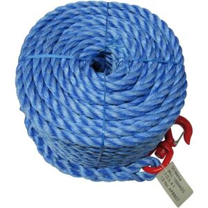 SECUREFIX DIRECT Scaffolding Gin Wheel Rope with Swivel Hook 25 Metre (18MM Polypropylene Builders Lifting 1 Ton) SECUREFIX DIRECT Scaffolding Gin Wheel Rope with Swivel Hook 25 Metre (18MM Polypropylene Builders Lifting 1 Ton)