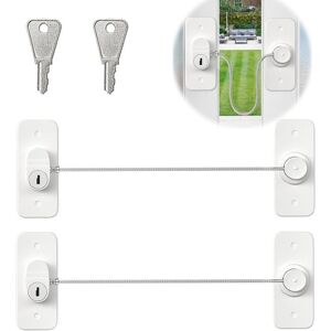 TORMATOR Set of 2 child safety locks for cabinets and windows, with strong adhesive or screw fixing, suitable for windows, refrigerators, cabinets, drawers, TORMATOR Set of 2 child safety locks for cabinets and windows, with strong adhesive or screw fixing, suitable for windows, refrigerators, cabinets, drawers,