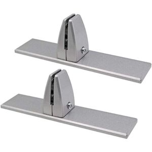 ODIPIE Set of 2 desk divider clips with mounting screws, for aluminum alloy privacy screen for office partition (grey) ODIPIE Set of 2 desk divider clips with mounting screws, for aluminum alloy privacy screen for office partition (grey)