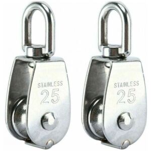 Set of 2 lifting casters, 304 stainless steel single caster M25, single caster, load capacity 150kg Ymyny Set of 2 lifting casters, 304 stainless steel single caster M25, single caster, load capacity 150kg Ymyny