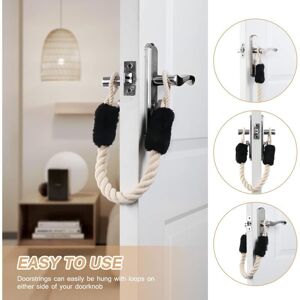 TORMATOR Set of 4 rope door stops to protect door and window handles TORMATOR Set of 4 rope door stops to protect door and window handles