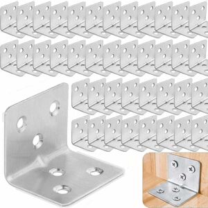 ODIPIE Set of 64 reinforced stainless steel mounting brackets, 38 x 30 x 30 mm, Aicer stainless steel mounting plate, metal bracket for fixing, stainless ODIPIE Set of 64 reinforced stainless steel mounting brackets, 38 x 30 x 30 mm, Aicer stainless steel mounting plate, metal bracket for fixing, stainless