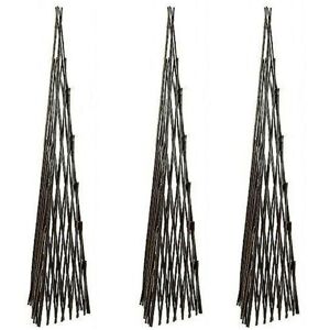 SELECTIONS Set of Three Expanding Willow Garden Obelisks (1.5m) SELECTIONS Set of Three Expanding Willow Garden Obelisks (1.5m)