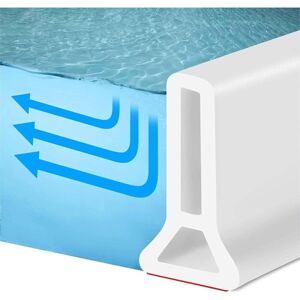 CYSLMUK Silicone Shower Threshold Self-Adhesive Waterproof Layer for Shower Water Stopper Splash Guard Suitable for Bathtub Sink Bathroom Height 50mm x 100cm CYSLMUK Silicone Shower Threshold Self-Adhesive Waterproof Layer for Shower Water Stopper Splash Guard Suitable for Bathtub Sink Bathroom Height 50mm x 100cm