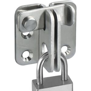 TEHTUY Sliding Door Lock Padlock Hasp Door Lock Loop Hook Lock Anti-theft, Brushed Stainless Steel Finish, EMS3001-B TEHTUY Sliding Door Lock Padlock Hasp Door Lock Loop Hook Lock Anti-theft, Brushed Stainless Steel Finish, EMS3001-B