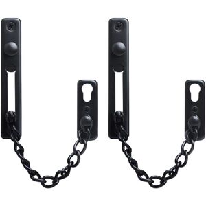 GOTRAYS Stainless Steel Chain Sliding Bolt, 2pcs Door Security Chain, Anti-Theft Door Lock, Plating Door Chain Lock with Screws, for Garden Gates, Wooden GOTRAYS Stainless Steel Chain Sliding Bolt, 2pcs Door Security Chain, Anti-Theft Door Lock, Plating Door Chain Lock with Screws, for Garden Gates, Wooden