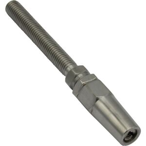 Securefix Direct - Stainless Steel Swageless Threaded Stud M8 (4MM Wire Rigging Terminal Tensioner) Securefix Direct - Stainless Steel Swageless Threaded Stud M8 (4MM Wire Rigging Terminal Tensioner)