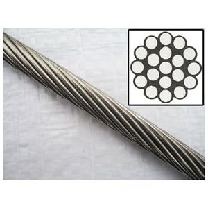 Securefix Direct - Stainless Steel Wire Rope Cable 12MM 1x19 (1M Length 1 x 19 Rigging Marine) Securefix Direct - Stainless Steel Wire Rope Cable 12MM 1x19 (1M Length 1 x 19 Rigging Marine)