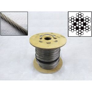 Securefix Direct - Stainless Steel Wire Rope Cable 1.5MM 7x7 (100M Reel 7 x 7 Rigging Marine) Securefix Direct - Stainless Steel Wire Rope Cable 1.5MM 7x7 (100M Reel 7 x 7 Rigging Marine)