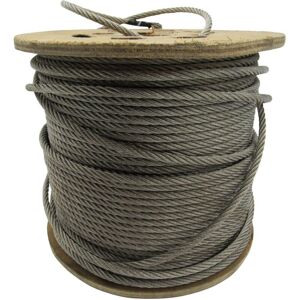 SECUREFIX DIRECT Stainless Steel Wire Rope Cable 4MM 7x19 (100M Reel Grade 316 Rigging Marine Metal) SECUREFIX DIRECT Stainless Steel Wire Rope Cable 4MM 7x19 (100M Reel Grade 316 Rigging Marine Metal)