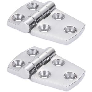 Linghhang - SUS316 2pcs 38mm x 57mm)Hardware Bracket Door Hinge Steel Heavy Duty Steel Boat Hinge Cabinet Platform Steel Hinge Linghhang - SUS316 2pcs 38mm x 57mm)Hardware Bracket Door Hinge Steel Heavy Duty Steel Boat Hinge Cabinet Platform Steel Hinge