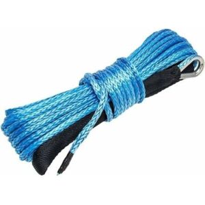 MCBOSON Synthetic Winch Rope 5 mm x 15 m (1/4 x 50') Breaking Strength 3,400 kg (10,000 LB) ATV UTV Synthetic Winch Cable (Blue) MCBOSON Synthetic Winch Rope 5 mm x 15 m (1/4 x 50') Breaking Strength 3,400 kg (10,000 LB) ATV UTV Synthetic Winch Cable (Blue)