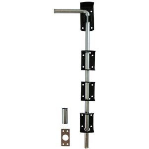 Garage Drop Down Bolt Black - 18' - Timco Garage Drop Down Bolt Black - 18' - Timco