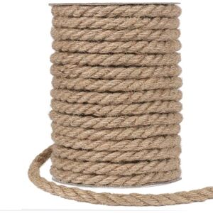 SNQ Thick jute twine (20m) and hemp twine (10mm) for packaging, interior decoration and gardening SNQ Thick jute twine (20m) and hemp twine (10mm) for packaging, interior decoration and gardening