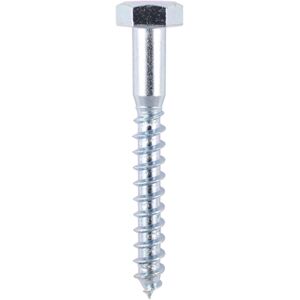 Coach Screw bzp 10 x 50mm Box Qty 100 - Timco Coach Screw bzp 10 x 50mm Box Qty 100 - Timco