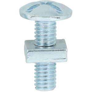 Roofing Bolts & Square Nuts Silver - M6 x 20 - Timco Roofing Bolts & Square Nuts Silver - M6 x 20 - Timco