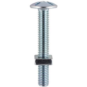 Roofing Bolts & Square Nuts Silver - M6 x 60 - Timco Roofing Bolts & Square Nuts Silver - M6 x 60 - Timco