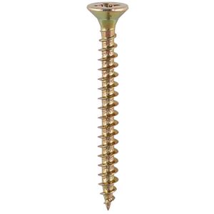 Timco - Double Countersunk Solo - Yellow - 5x60mm - Wood Screws Timco - Double Countersunk Solo - Yellow - 5x60mm - Wood Screws