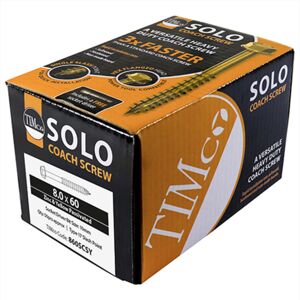 10 x 130mm Solo Coach Screws Yellow Zinc Qty 50 - Timco 10 x 130mm Solo Coach Screws Yellow Zinc Qty 50 - Timco