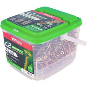 TIMco C2 Classic Wood Screw PZ2 CSK ZYP 4.0 x 40mm - Wood Screw TIMco C2 Classic Wood Screw PZ2 CSK ZYP 4.0 x 40mm - Wood Screw