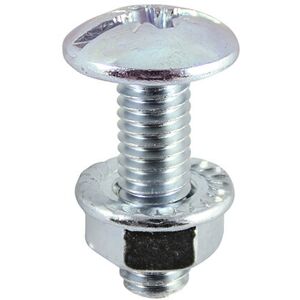 Cable Tray Bolts & Flange Nuts Silver - M6 x 12 - Timco Cable Tray Bolts & Flange Nuts Silver - M6 x 12 - Timco