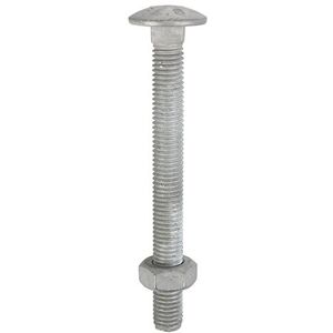 Timco - Carriage Bolts DIN603 & Hex Full Nuts DIN934 Hot Dipped Galvanised - M8 x 40 Timco - Carriage Bolts DIN603 & Hex Full Nuts DIN934 Hot Dipped Galvanised - M8 x 40