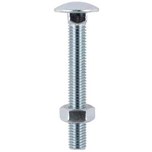 Timco - Carriage Bolts DIN603 & Hex Full Nuts DIN934 Silver - M12 x 230 Timco - Carriage Bolts DIN603 & Hex Full Nuts DIN934 Silver - M12 x 230