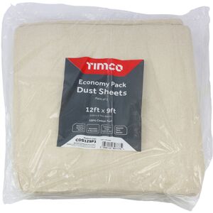 Cotton Twill Dust Sheet - 12ft x 9ft - Timco Cotton Twill Dust Sheet - 12ft x 9ft - Timco