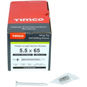 TIMco LW65S Self Drill Screw - Ruspert Coated 5.5x65mm - Box of 200 TIMco LW65S Self Drill Screw - Ruspert Coated 5.5x65mm - Box of 200
