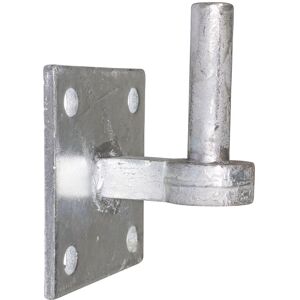 Timco - Gate Hinge Hook on Square Plates Hot Dipped Galvanised - 19mm Timco - Gate Hinge Hook on Square Plates Hot Dipped Galvanised - 19mm