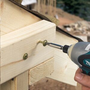Timco - Wafer Head Exterior Green Timber Screws - 8.0 x 400 Timco - Wafer Head Exterior Green Timber Screws - 8.0 x 400