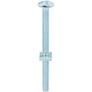 Roofing Bolts & Square Nuts Silver - M6 x 80 - Timco Roofing Bolts & Square Nuts Silver - M6 x 80 - Timco