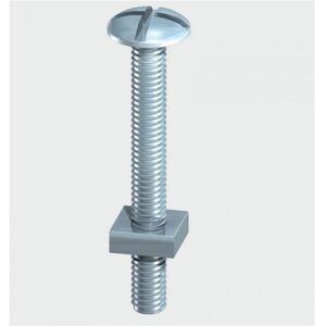 Roofing Bolts & Square Nuts Silver - M8 x 160 - Timco Roofing Bolts & Square Nuts Silver - M8 x 160 - Timco