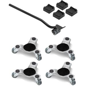 VEVOR Furniture Dolly, 440 lbs Load Capacity, 3 Wheel Steel 6.3' Tri-dolly Heavy Duty Mover with Triangle Swivel Caster, Carbon Steel Panel, Furniture Lift VEVOR Furniture Dolly, 440 lbs Load Capacity, 3 Wheel Steel 6.3' Tri-dolly Heavy Duty Mover with Triangle Swivel Caster, Carbon Steel Panel, Furniture Lift