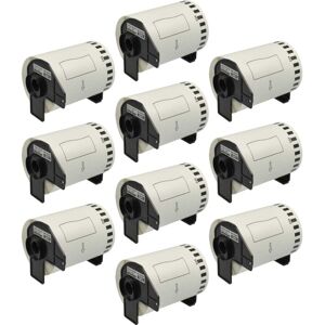 vhbw 10x Label Roll with Holder 103mm x 30.48m compatible with Brother P-Touch QL 1110 Serie Label Maker - Self-Adhesive vhbw 10x Label Roll with Holder 103mm x 30.48m compatible with Brother P-Touch QL 1110 Serie Label Maker - Self-Adhesive