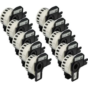 vhbw 10x Label Roll with Holder 29mm x 15.24m (1 Label) Replacement for Brother DK-22211 for Label Maker vhbw 10x Label Roll with Holder 29mm x 15.24m (1 Label) Replacement for Brother DK-22211 for Label Maker