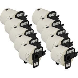 Vhbw - 10x Label Roll with Holder 62mm x 100mm (300 Label) compatible with Brother pt QL-710W, QL-720, QL-710 Label Maker White Vhbw - 10x Label Roll with Holder 62mm x 100mm (300 Label) compatible with Brother pt QL-710W, QL-720, QL-710 Label Maker White