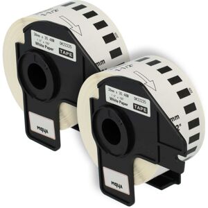 Vhbw - 2x Label Roll with Holder 38mm x 30.48m (1 Label) compatible with Brother pt QL-580N, QL-650, QL-580 Label Maker White Vhbw - 2x Label Roll with Holder 38mm x 30.48m (1 Label) compatible with Brother pt QL-580N, QL-650, QL-580 Label Maker White