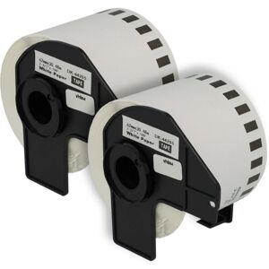 Vhbw - 2x Label Roll with Holder 62mm x 30.48m (1 Label) compatible with Brother pt QL650TD Label Maker - Premium, Removable Vhbw - 2x Label Roll with Holder 62mm x 30.48m (1 Label) compatible with Brother pt QL650TD Label Maker - Premium, Removable