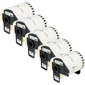 Vhbw - 5x Label Roll with Holder 102mm x 30.48m (1 Label) compatible with Brother pt QL-650, QL650TD, QL-700, QL-710 Label Maker Vhbw - 5x Label Roll with Holder 102mm x 30.48m (1 Label) compatible with Brother pt QL-650, QL650TD, QL-700, QL-710 Label Maker