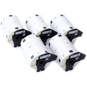 Vhbw - 5x Label Roll with Holder 102mm x 51mm (600 Label) compatible with Brother pt QL720NW Label Maker Vhbw - 5x Label Roll with Holder 102mm x 51mm (600 Label) compatible with Brother pt QL720NW Label Maker