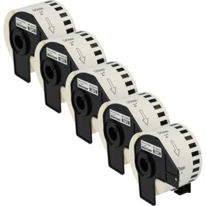 Vhbw - 5x Label Roll with Holder 50mm x 30.48m (1 Label) compatible with Brother pt QL-810WC, QL-810 Series Label Maker - Premium Vhbw - 5x Label Roll with Holder 50mm x 30.48m (1 Label) compatible with Brother pt QL-810WC, QL-810 Series Label Maker - Premium