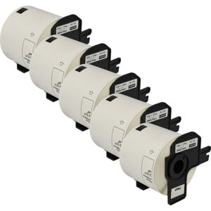 Vhbw - 5x Label Roll with Holder 62mm x 100mm (300 Label) compatible with Brother pt QL-580N, QL-650, QL650TD Label Maker White Vhbw - 5x Label Roll with Holder 62mm x 100mm (300 Label) compatible with Brother pt QL-580N, QL-650, QL650TD Label Maker White