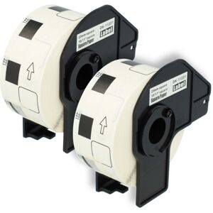 Vhbw - 2x Label Roll with Holder 23mm x 23mm (1000 Label) compatible with Brother pt QL-500A Label Maker - Premium White Vhbw - 2x Label Roll with Holder 23mm x 23mm (1000 Label) compatible with Brother pt QL-500A Label Maker - Premium White
